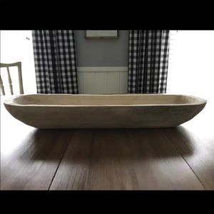 Wooden dough bowl 23”x 6”. New